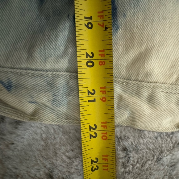 VTG 50s WRANGLER BLUE BELL DENIM SANFORIZED JACKET 34 Tie Dyed Hand Painted Cat - Picture 15 of 15